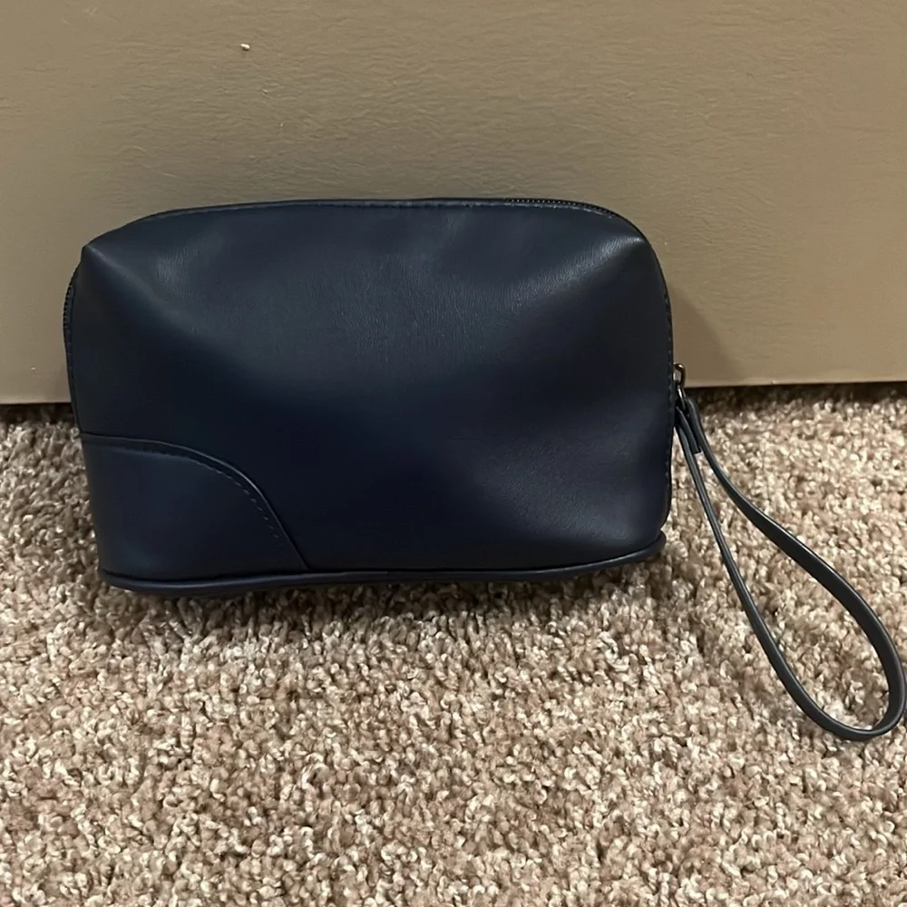 Salvatore Ferragamo Parfums Cosmetic Pouch Navy Blue